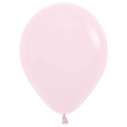 Sempertex - 11" Pastel Matte Pink Latex Balloons (100pcs) - SKU:531741 - UPC:030625531740 - Party Expo