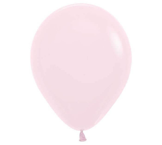 Sempertex - 11" Pastel Matte Pink Latex Balloons (100pcs) - SKU:531741 - UPC:030625531740 - Party Expo