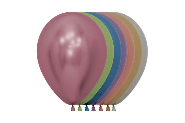 Sempertex - 11" Reflex Assortment Latex Balloons (50pcs) - SKU:169798 - UPC:7703340169798 - Party Expo