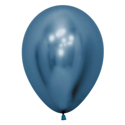 Sempertex - 11" Reflex Blue Latex Balloons (50pcs) - SKU:169583 - UPC:7703340169583 - Party Expo