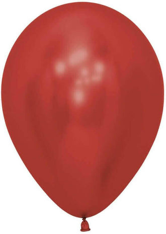 Sempertex - 11" Reflex Crystal Red Latex Balloons (50pcs) - SKU:172309 - UPC:7703340172309 - Party Expo