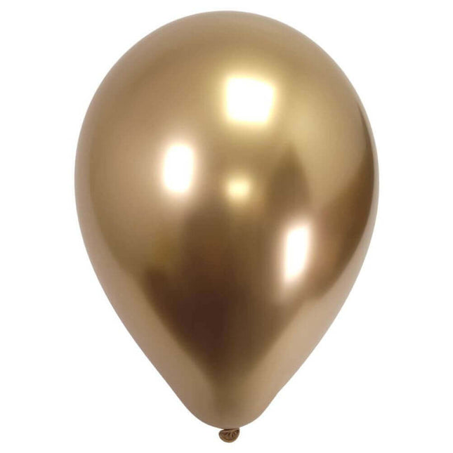 Sempertex - 11" Reflex Gold Latex Balloons (50pcs) - Party Expo