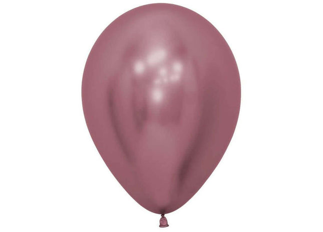 Sempertex - 11" Reflex Pink Latex Balloons (50pcs) - SKU:169613 - UPC:7703340169613 - Party Expo