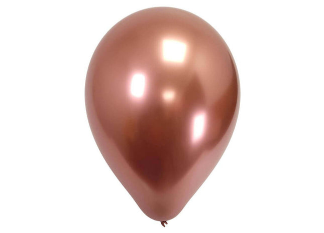 Sempertex - 11" Reflex Rose Gold Latex Balloons (50pcs) - SKU:169675 - UPC:7703340169675 - Party Expo