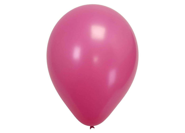 Sempertex - 18" Fashion Fuchsia Latex Balloons (25pcs) - SKU:251042 - UPC:7703340251042 - Party Expo