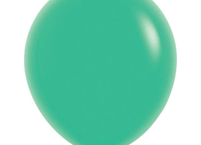 Sempertex - 18" Fashion Green Latex Balloons (25pcs) - SKU:550041 - UPC:030625550048 - Party Expo