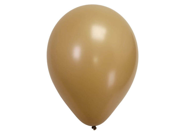 Sempertex - 18" Fashion Latte Latex Balloons (25pcs) - SKU:386942 - UPC:7703340386942 - Party Expo