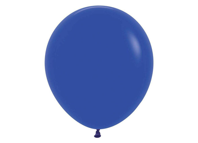 Sempertex - 18" Fashion Royal Blue Latex Balloons (25pcs) - SKU:252346 - UPC:7703340252346 - Party Expo