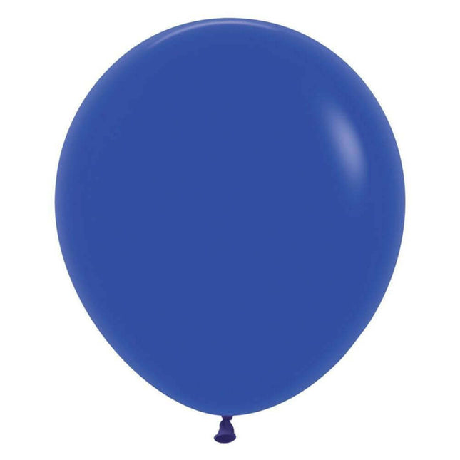 Sempertex - 18" Fashion Royal Blue Latex Balloons (25pcs) - SKU:252346 - UPC:7703340252346 - Party Expo