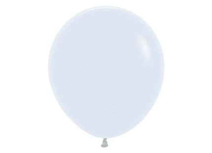 Sempertex - 18" Fashion White Latex Balloons (25pcs) - SKU:250243 - UPC:7703340250243 - Party Expo