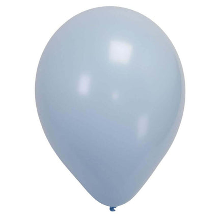 Sempertex - 18" Pastel Matte Blue Latex Balloons (25pcs) - SKU:155272 - UPC:7703340155272 - Party Expo