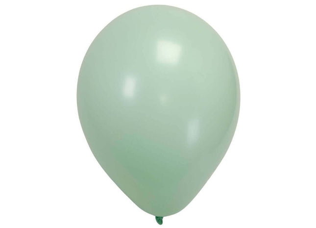 Sempertex - 18" Pastel Matte Green Latex Balloons (25pcs) - SKU:155197 - UPC:7703340155197 - Party Expo