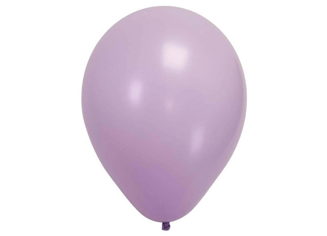 Sempertex - 18" Pastel Matte Lilac Latex Balloons (25pcs) - SKU:155357 - UPC:7703340155357 - Party Expo