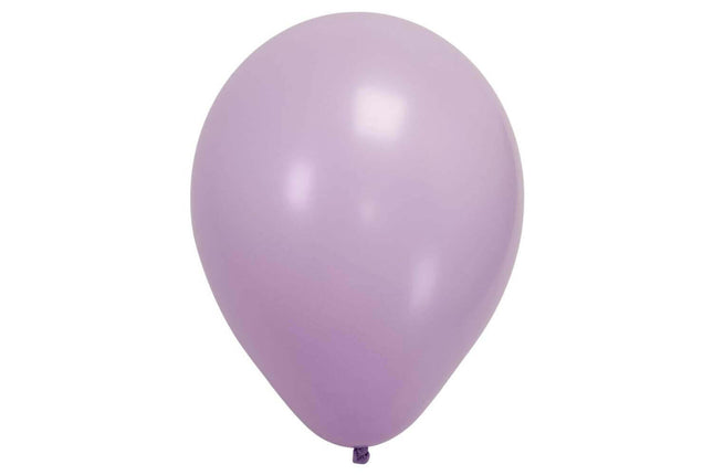 Sempertex - 18" Pastel Matte Lilac Latex Balloons (25pcs) - SKU:155357 - UPC:7703340155357 - Party Expo