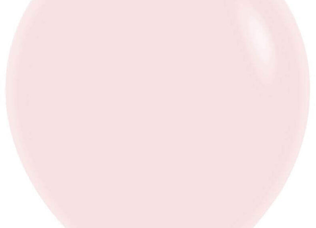 Sempertex - 18" Pastel Matte Pink Latex Balloons (25pcs) - SKU:155036 - UPC:7703340155036 - Party Expo