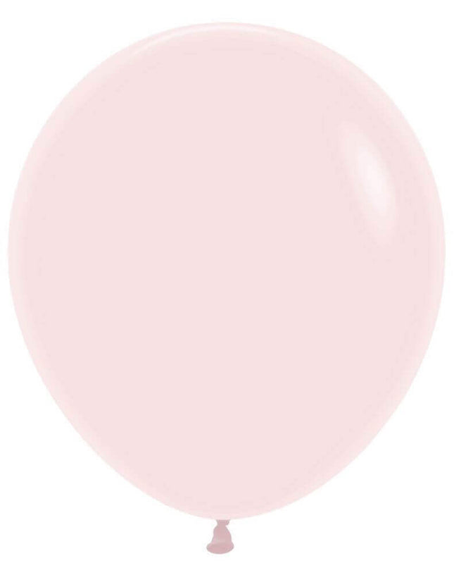 Sempertex - 18" Pastel Matte Pink Latex Balloons (25pcs) - SKU:155036 - UPC:7703340155036 - Party Expo