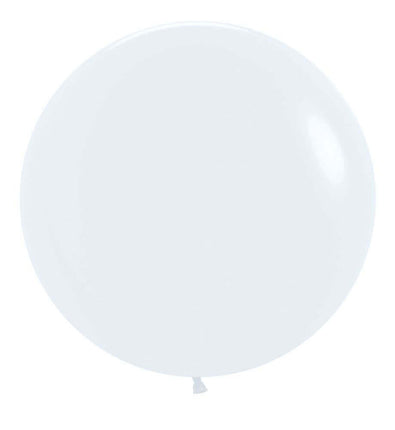 Sempertex - 24" Fashion White Latex Balloons (10pcs) - SKU:151564 - UPC:7703340151564 - Party Expo