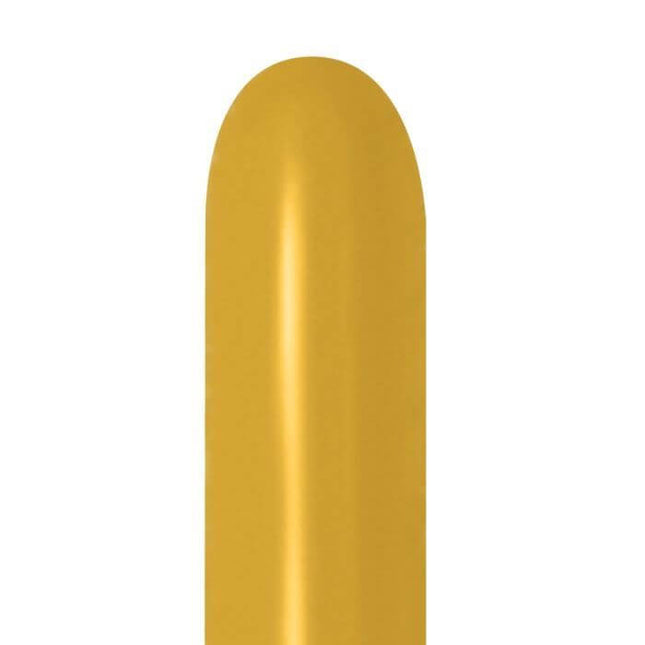 Sempertex - 260 Deluxe Mustard Twisting Latex Balloons (50pcs) - SKU:573691 - UPC:030625573696 - Party Expo