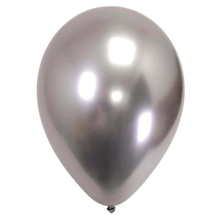 Sempertex - 260 Reflex Silver Twisting Latex Balloons (50pcs) - SKU:170053 - UPC:7703340170053 - Party Expo