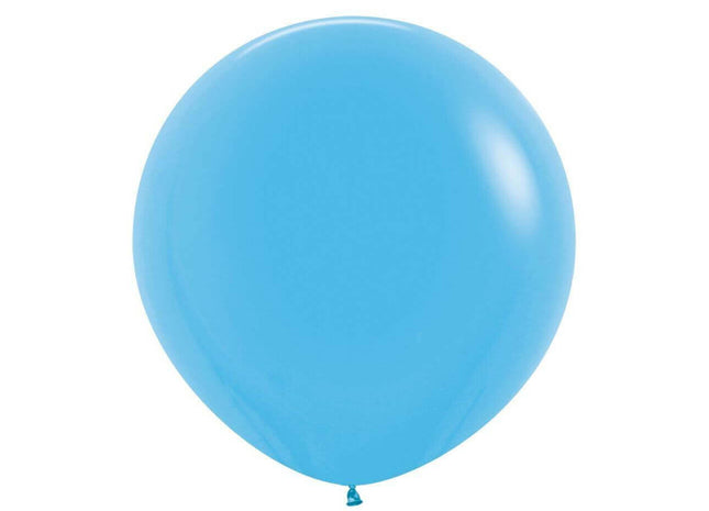 Sempertex - 36" Fashion Blue Latex Balloons (2pcs) - SKU:108483 - UPC:7703340108483 - Party Expo