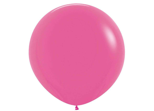 Sempertex - 36" Fashion Fuchsia Latex Balloons (2pcs) - SKU:108506 - UPC:7703340108506 - Party Expo