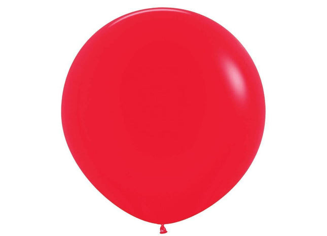 Sempertex - 36" Fashion Red Latex Balloons (2pcs) - SKU:108445 - UPC:7703340108445 - Party Expo