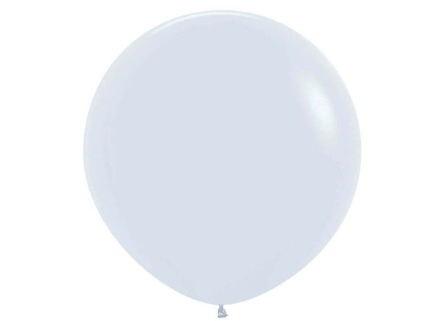 Sempertex - 36" Fashion White Latex Balloons (2pcs) - SKU:108469 - UPC:7703340108469 - Party Expo
