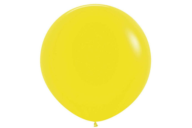 Sempertex - 36" Fashion Yellow Latex Balloons (2pcs) - SKU:360782 - UPC:7703340360782 - Party Expo
