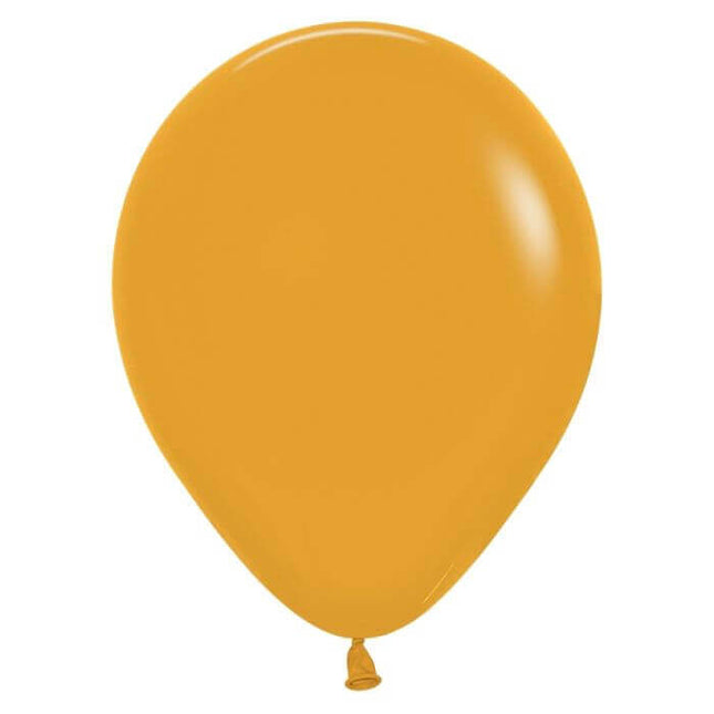 Sempertex - 5" Deluxe Mustard Latex Balloons (100ct) - SKU:513691 - UPC:030625513692 - Party Expo