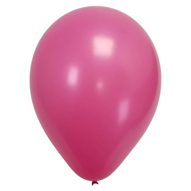 Sempertex - 5" Fuchsia Latex Balloons (50pcs) - SKU:201061 - UPC:7703340201061 - Party Expo