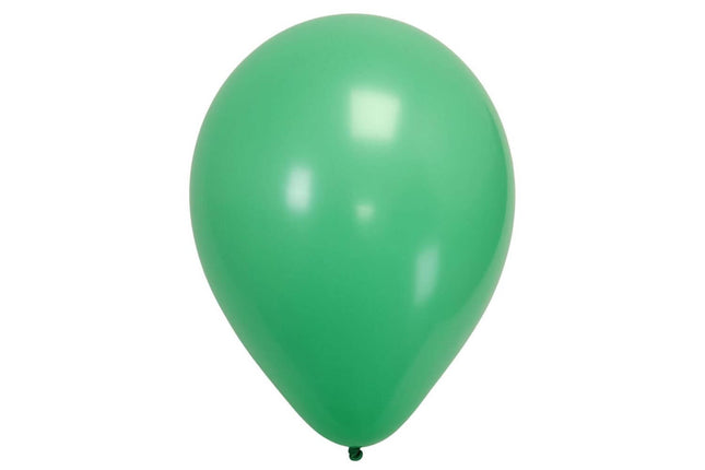 Sempertex - 5" Fashion Green Latex Balloons (50pcs) - SKU:200460 - UPC:7703340200460 - Party Expo