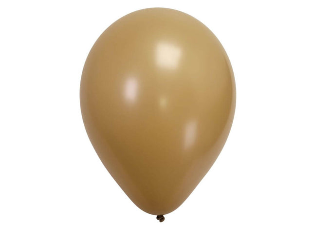 Sempertex - 5" Latte Latex Balloons (50pcs) - SKU:386850 - UPC:7703340386850 - Party Expo