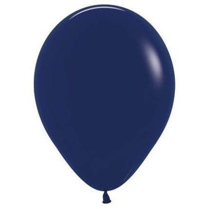Sempertex - 5" Fashion Navy Blue Latex Balloons (50pcs) - SKU:255330 - UPC:7703340255330 - Party Expo