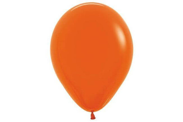 Sempertex - 5" Fashion Orange Latex Balloons (50pcs) - SKU:201368 - UPC:7703340201368 - Party Expo