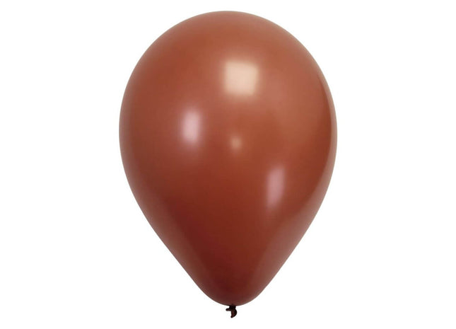 Sempertex - 5" Fashion Terracotta Round Latex Balloons (50pcs) - SKU:177540 - UPC:7703340177540 - Party Expo