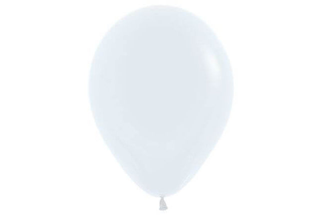 Sempertex - 5" Fashion White Latex Balloons (50pcs) - SKU:200262 - UPC:7703340200262 - Party Expo