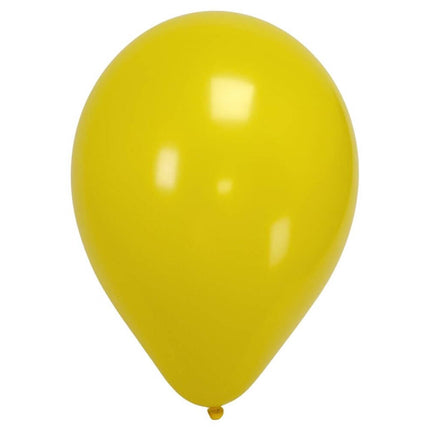 Sempertex - 5" Fashion Yellow Latex Balloons (50pcs) - SKU:200569 - UPC:7703340200569 - Party Expo