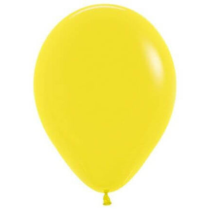 Sempertex - 5" Fashion Yellow Latex Balloons (50pcs) - SKU:200569 - UPC:7703340200569 - Party Expo