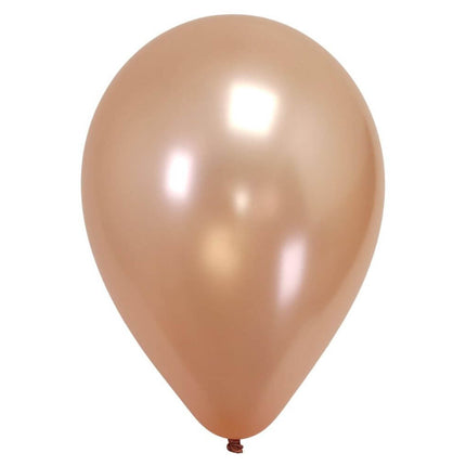 Sempertex - 5" Metallic Rose Gold Latex Balloons (50pcs) - Party Expo