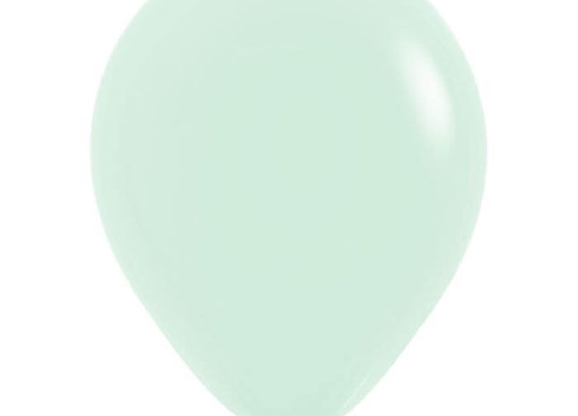 Sempertex - 5" Pastel Matte Green Latex Balloons (100ct) - SKU:511761 - UPC:030625511766 - Party Expo
