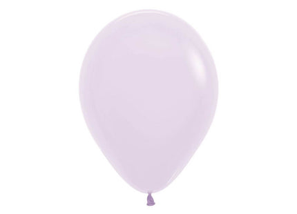 Sempertex - 5" Pastel Matte Lilac Latex Balloons (50pcs) - SKU:155760 - UPC:7703340155760 - Party Expo