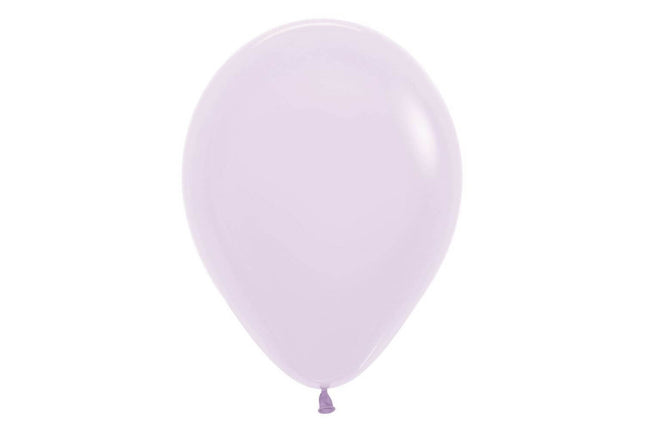Sempertex - 5" Pastel Matte Lilac Latex Balloons (50pcs) - SKU:155760 - UPC:7703340155760 - Party Expo