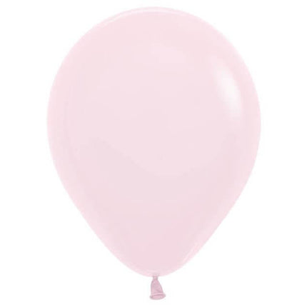 Sempertex - 5" Pastel Matte Pink Latex Balloons (100pcs) - SKU:511742 - UPC:030625511742 - Party Expo