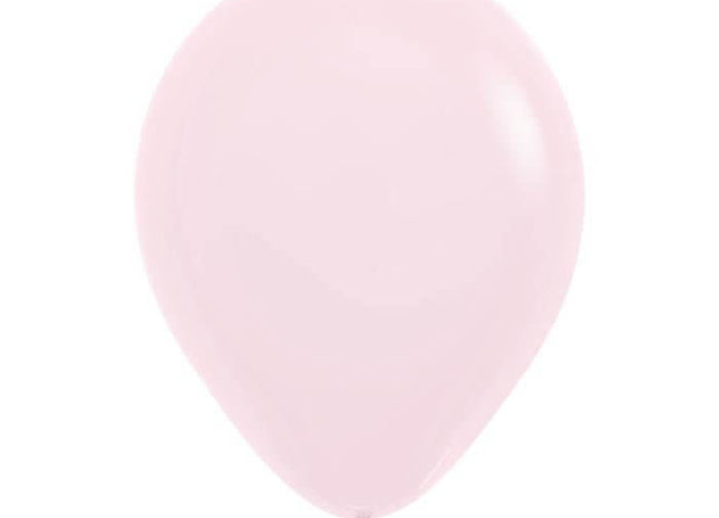 Sempertex - 5" Pastel Matte Pink Latex Balloons (100pcs) - SKU:511742 - UPC:030625511742 - Party Expo