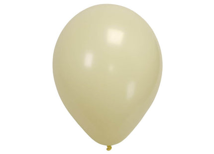 Sempertex - 5" Pastel Matte Yellow Latex Balloons (50pcs) - SKU:155647 - UPC:7703340155647 - Party Expo