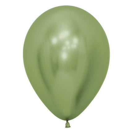 Sempertex - 5" Reflex Lime Green Latex Balloons (50pcs) - SKU:169910 - UPC:7703340169910 - Party Expo