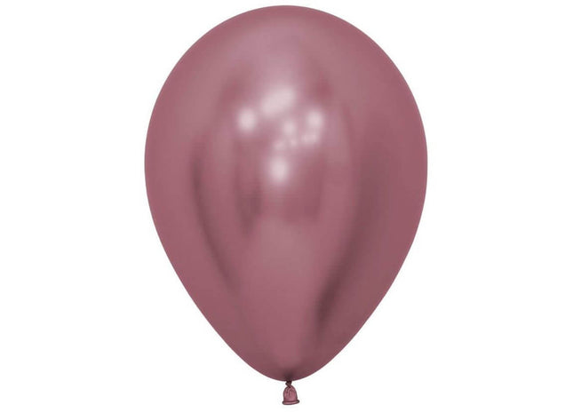 Sempertex - 5" Reflex Pink Latex Balloons (50pcs) - SKU:169835 - UPC:7703340169835 - Party Expo