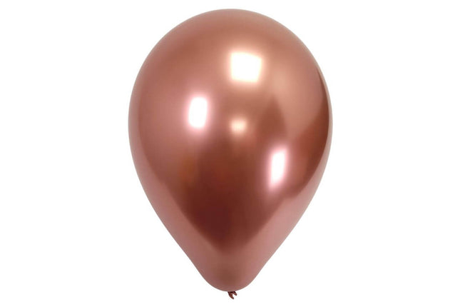 Sempertex - 5" Reflex Rose Gold Latex Balloons (50pcs) - SKU:169873 - UPC:7703340169873 - Party Expo