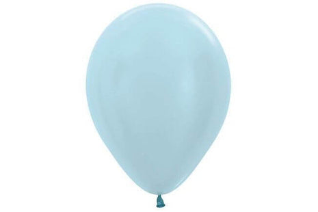 Sempertex - 5" Satin Blue Latex Balloons (50pcs) - SKU:206462 - UPC:7703340206462 - Party Expo