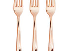 Sensations Metallic Rosegold Forks - 24 count - SKU:338367 - UPC:092352988358 - Party Expo